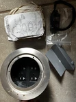 Hubbell FLB65570 Recessed Round Floor Box Kit, 4 Outlet, Brushed Metal. Fixed Price $31.49.