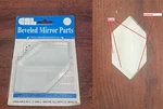 Crlaurence Clear Mirror Glass 2"" Emerald Corner BM2E2 New Old Stock. Fixed Price $12.50.