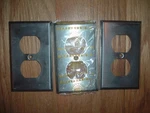Lot Of Hubbell 97101 Stainless Steel Outlet Covers Beveled Edge 2-3/4 X 4-1/2. Fixed Price $5.99.