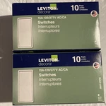 (20) Leviton Decora Single Pole Switches 15 Amp 120/277 Volt (white). Fixed Price $37.99.
