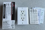 New Cooper VGF15W Gfci Duplex Receptacle And Wall Plate White 15A 2 Pole 3 Wire. Fixed Price $14.95.
