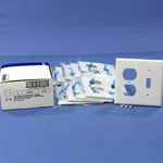 Eagle 5138W White 2-GANG Toggle Duplex Unbreakable Nylon Wallplate Cover 10PCS. Fixed Price $20.89.