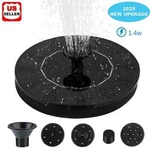 Solar Power Bird Bath Fountain Pump Upgrade 1.4W With Nozzle. Fixed Price $12.95.