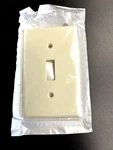 Leviton 82001 Almond Toggle Switch Wall Plate Single Gang Sold As Lot Of 25. Fixed Price $18.99.