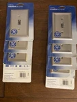 Lot Of 17 Creative Accents Metal Nickel Wall Plates 1, 2, 3 Toggle 50% Retail. Fixed Price $59.95.