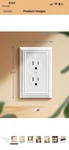 Dewenwils White Paint Metal Outlet Wall HDWP14C - 7 Plates Total. Fixed Price $15.00.
