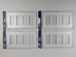 (4) Leviton White 4-GANG Screwless Wallplate Decora Plus Polycarbonate 80312-SW. Fixed Price $42.18.