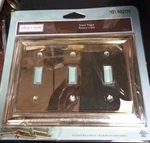 New Allen + Roth Triple Toggle Brass Plate. Fixed Price $11.82.
