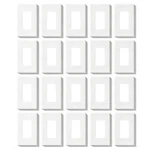 Brand New 80301-SW 1-GANG Screwless Wall Plate Decora White 20 Pieces Per Box. Fixed Price $15.99.