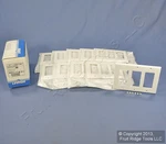 Leviton 80411-NW White 3-GANG Decora Gfi Unbreakable Nylon Wallplate Cover 10PCS. Fixed Price $26.59.