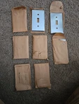 Vintage Bryant Satin Brushed Chrome Single Gang Wall Plate. Lot Of 8 Nos !. Fixed Price $50.00.