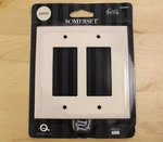 Somerset Double Decorator Switch Cover Wall Plate Cast Stone Sand #296687. Fixed Price $14.99.