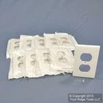 10 Leviton Unbreakable White Receptacle Wallplate Duplex Outlets Covers 80703-W. Fixed Price $16.14.