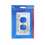 Leviton Porcelain Decorative Wildflower 1-GANG Wallplate Duplex Outlet Cover. Fixed Price $7.59.