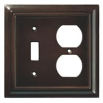 (5 Pack) Liberty Switch - Duplex Outlet Combination Wall Plate Cover Walnut. Fixed Price $44.70.