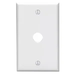 1-GANG 0.625 In. White Phone/cable Plastic Box Mount Standard Wall Plate (1-PACK. Fixed Price $7.99.