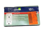 Lot Of 10 Leviton T5325-WMP White Tamper Resistant Outlets 15A-12V. Fixed Price $19.16.