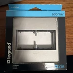 Legrand Adorne Titanium 2-GANG Screwless Wall Plate AWP2GTM4. Fixed Price $13.98.