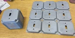 Switch Steel Toggle Wall Cover Plate, Gray Used 19 Pcs. Fixed Price $24.99.
