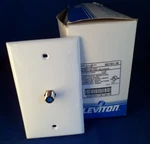 Lot Of 10 Leviton 80781-W 625D F-connector Type Video Wall Jack, White Nip. Fixed Price $9.99.