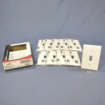 Cooper 5134W White 1-GANG Toggle Switch Cover Nylon Wallplate Unbreakable 10PCS. Fixed Price $10.93.