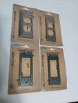 Elk Lighting Clickplates Outlet Covers Silver Color Lot Of 4. Fixed Price $14.00.