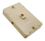 Wall Mount 3-JACK Plate, Makes 3-PHONE Jacks From 1-CONNECTION. Fixed Price $9.95.