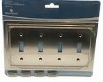 Brainerd Wall Switch Plate Satin Nickel Finish Quad #3974963 (R8). Fixed Price $15.00.