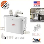 Heavy-duty 500W Utility Sink Pump 26 Lift, 4 Water Inlets, Anti-clog. Fixed Price $196.64.