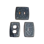 Vintage Ornate Holton Products Light Switch And Outlet Covers Black Silver. Fixed Price $53.00.