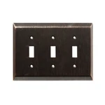 Brainerd #126410 Venetian Bronze Triple Toggle Switchplate Cover Liberty. Fixed Price $8.99.