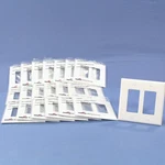 Cooper PJ262W White 2-GANG Decorator Gfci Nylon Mid-size Wallplate Cover 20-PACK. Fixed Price $25.64.