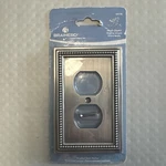 Brainerd Beaded Outlet Cover Brushed Satin Pewter New #64776 Single Duplex. Fixed Price $8.95.