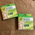 Duck Brand Socket Sealers Variety Pack, 2 Boxes Minus 6 Pieces, White. Fixed Price $9.99.