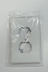 Lot Of 25 Pcs Hyper Tough 1 Gang Duplex Opening White Nylon Wall Plate. Fixed Price $26.00.