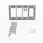 Hubbell IMFP1D3GY Gray 4-GANG Single Decorator Istation Module Frame W/id Plate. Fixed Price $5.69.