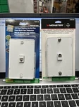Monster 140093-00 Wall Mount Telephone Line Plate, White. Fixed Price $6.00.
