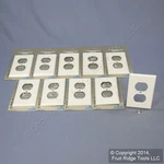 Leviton 89993 White 1-GANG Duplex Painted Metal Standard Wallplate Cover 10-PACK. Fixed Price $37.99.