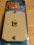 Leviton C0253-I Surface Mount Wall Phone Jack, 6-POSITION, 4-CONDUCTOR, Ivory. Fixed Price $9.95.