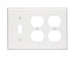 Leviton 3-GANG Combination, 1-TOGGLE 7.83 X 5.51 0.87 Inches, White. Fixed Price $10.43.