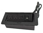 Connection Box Desktop Pop Up Power Cover W/ 3 Outlets & Usb C-port. Fixed Price $30.28.