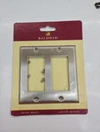 Baldwin Brass Classic Dual Gfci Switch Plate Cover Satin Nickel 4741-150. Fixed Price $8.00.