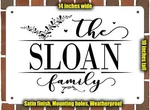 Sloan Family Decorative Metal Door Wall Plaque (style 2). Fixed Price $29.95.