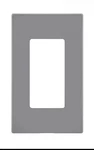 Leviton Decora Light Gray 1-GANG Polycarbonate Screwless Wall Plate 4.61 HX2.75. Fixed Price $8.97.