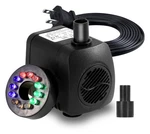 Lewisia 211 Gph Fountain Pump Submersible With Led Light Adjustable Water Flo.... Fixed Price $22.19.