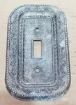 Vintage Melard 67091-1 Ornate Gold Tone Metal Light Switch Face Plate. Fixed Price $10.00.