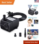 Efficient 4W Pump With Adjustable Flow Rate, Ideal For Garden Fountains. Fixed Price $14.39.