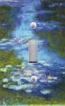 Monet Water Lilies Blue Light Cover W/matching Screws. Fixed Price $11.00.