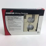 Cooper Wiring Devices Single Gang Wallplates Ivory 10 Pack & White. Fixed Price $12.99.