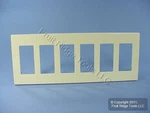 Leviton 80326-I Ivory 6-GANG Decora Unbreakable Nylon Standard Wallplate Cover. Fixed Price $14.24.